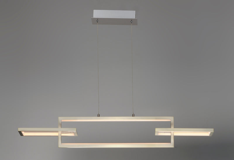 ET2 E20354-SN Link 3 Light LED Linear Pendant | Satin Nickel