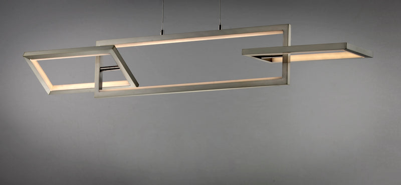 ET2 E20354-SN Link 3 Light LED Linear Pendant | Satin Nickel