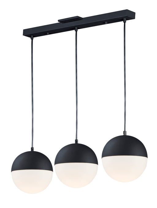 ET2 E20363-92BK Half Moon 3 Light LED Pendant | Black
