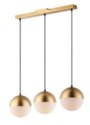 ET2 E20363-92MG Half Moon 3 Light LED Pendant | Metallic Gold