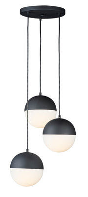 ET2 E20364-92BK Half Moon 3 Light LED Pendant | Black