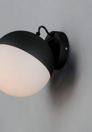 ET2 E20369-92BK Half Moon LED Wall Sconce | Black