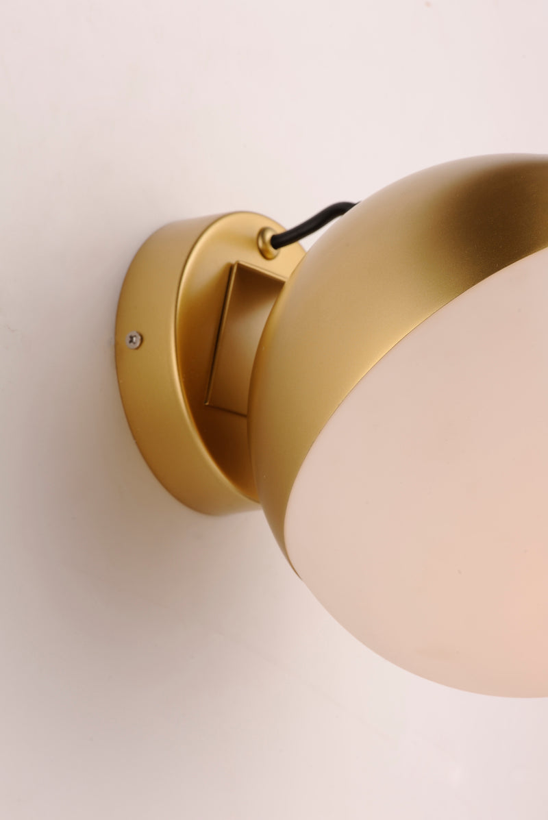 ET2 E20369-92MG Half Moon LED Wall Sconce | Metallic Gold