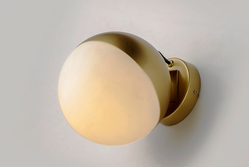 ET2 E20369-92MG Half Moon LED Wall Sconce | Metallic Gold