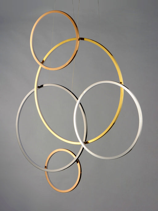 ET2 E20375-MPLT Union LED 5 Light Pendant | Multi-Plated