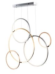 ET2 E20377-MPLT Union LED 5 Light Pendant | Multi-Plated