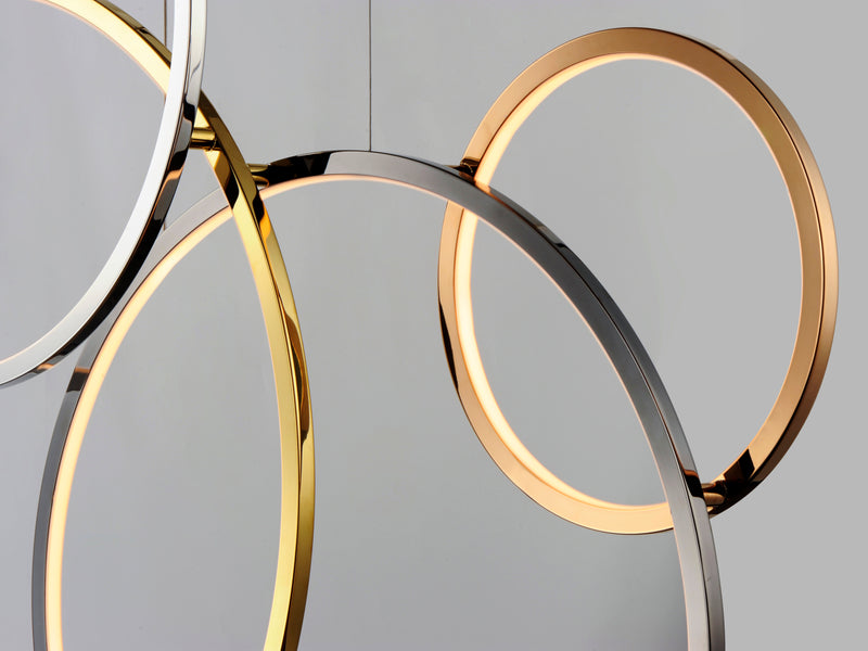 ET2 E20377-MPLT Union LED 5 Light Pendant | Multi-Plated