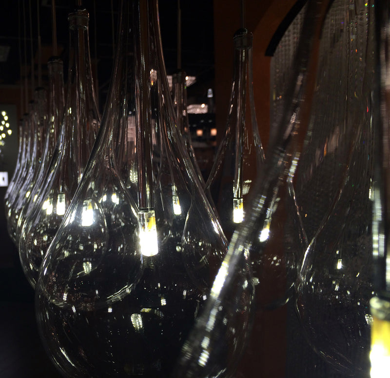 ET2 E20516-18PC Larmes 9 Light LED Pendant | Polished Chrome