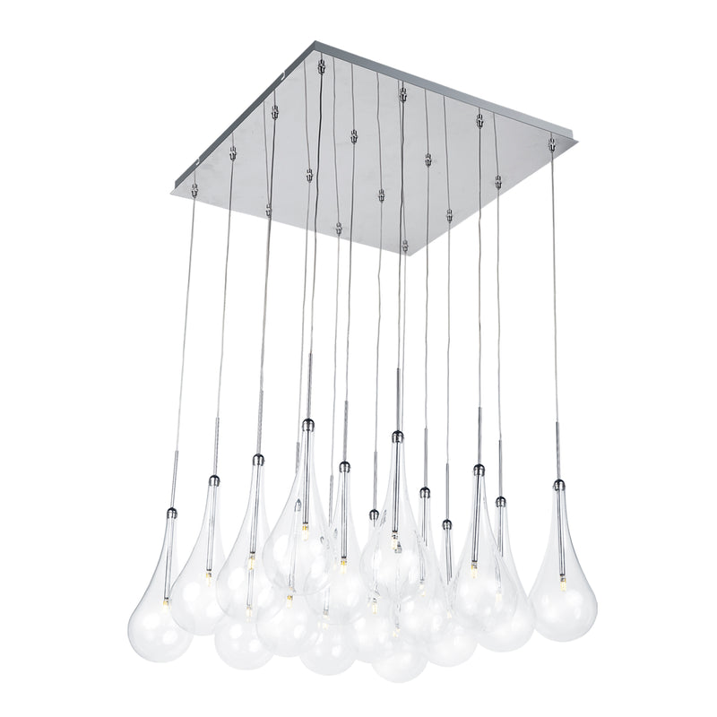 ET2 E20517-18PC Larmes 16 Light LED Pendant | Polished Chrome