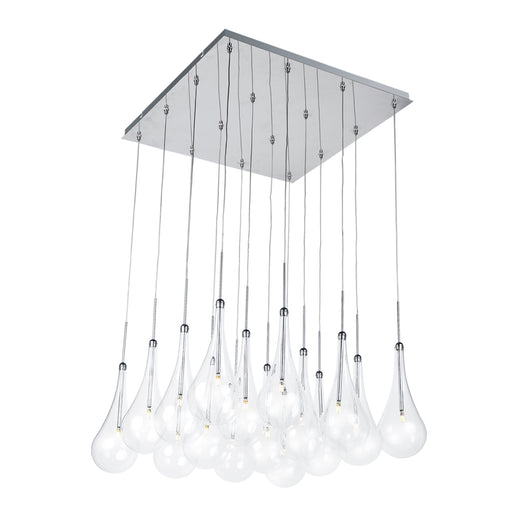 ET2 E20517-18PC Larmes 16 Light LED Pendant | Polished Chrome