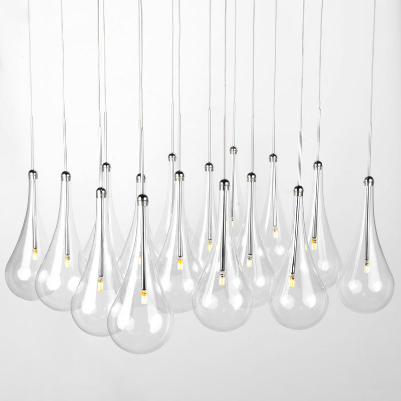 ET2 E20517-18PC Larmes 16 Light LED Pendant | Polished Chrome