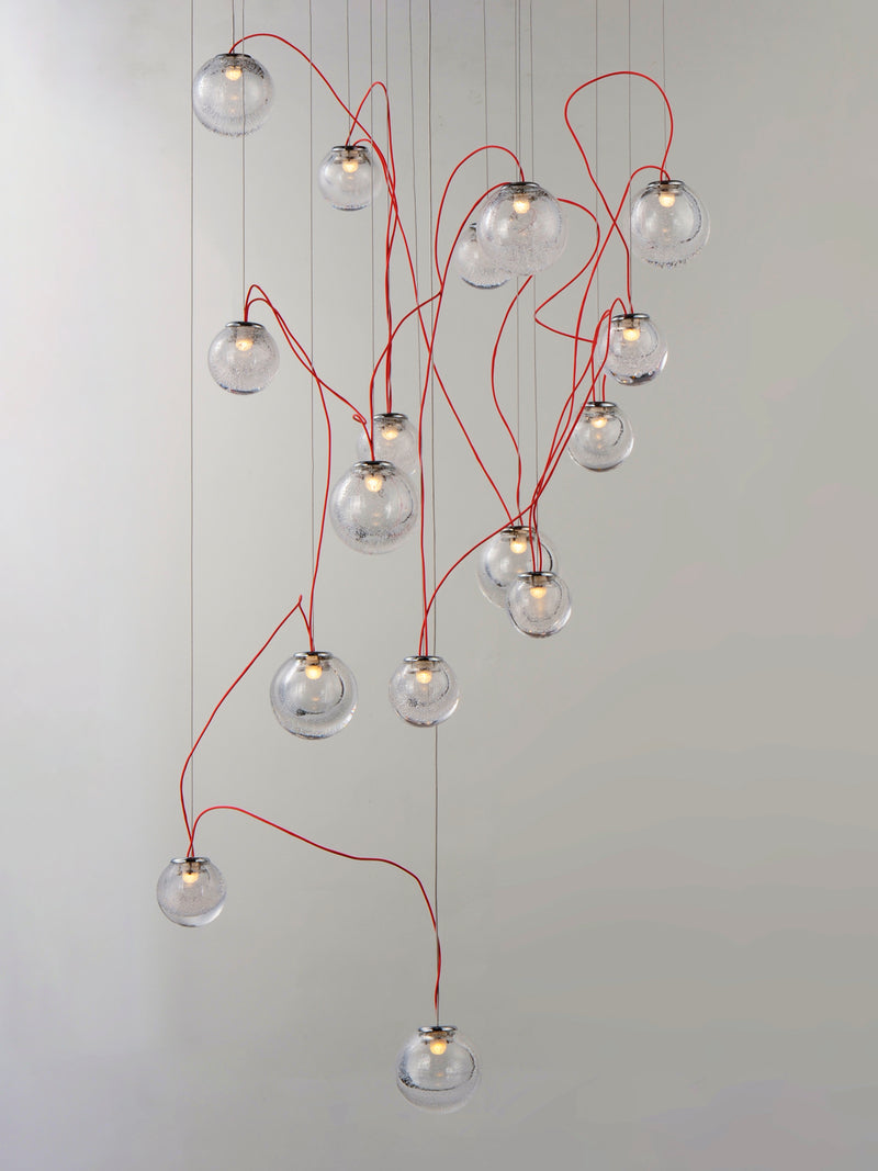 ET2 E20656-91PC Bobble 16 Light LED Pendant | Polished Chrome