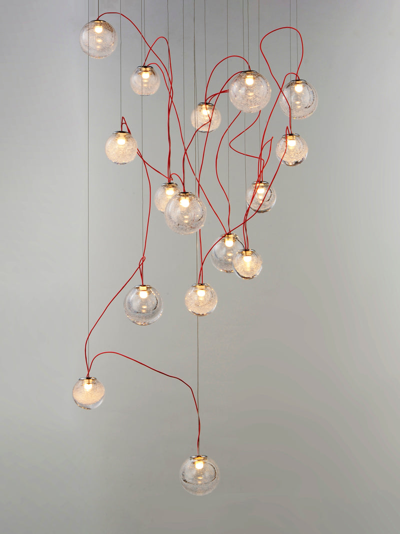 ET2 E20656-91PC Bobble 16 Light LED Pendant | Polished Chrome