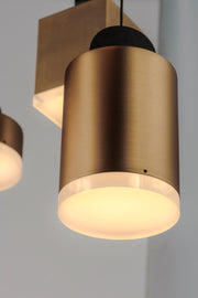 ET2 E20863-75BKGLD Nob 3 Light LED Pendant | Black / Gold