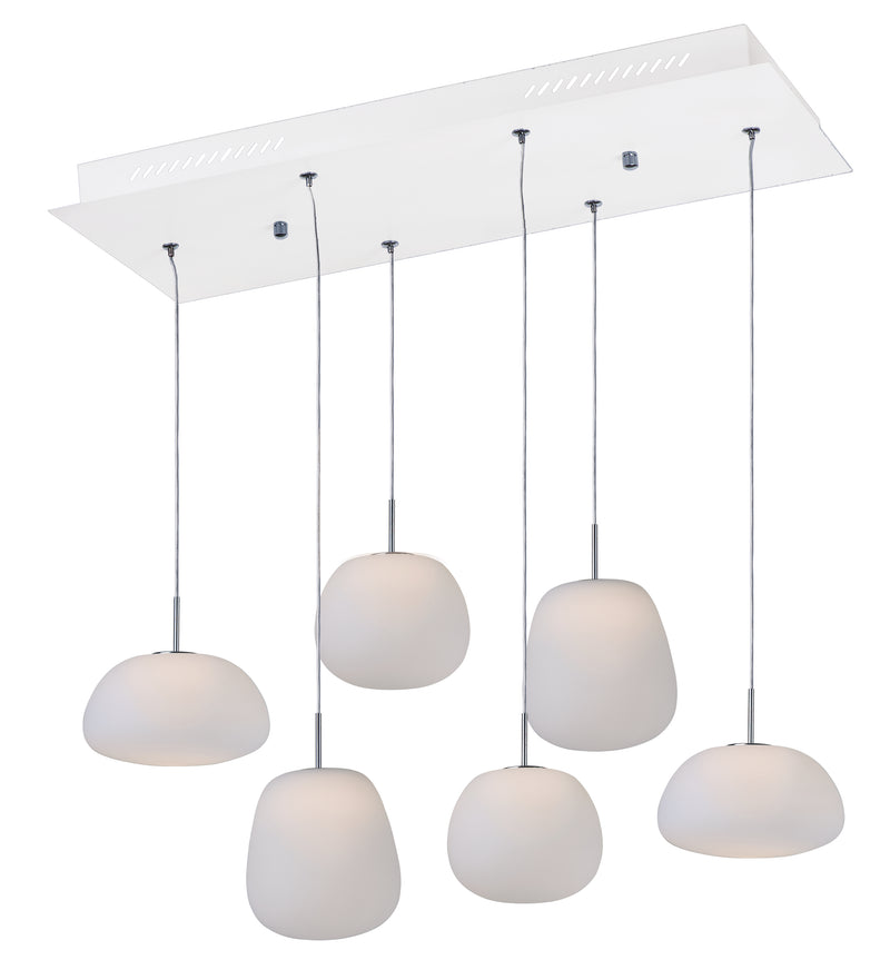 ET2 E21124-11WT Puffs 6 Light LED Pendant | White