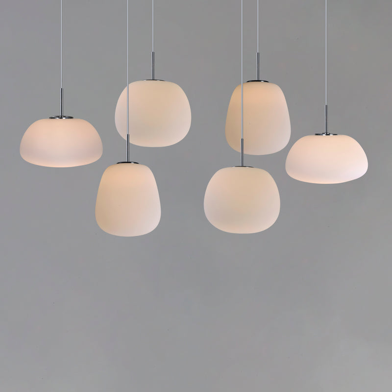 ET2 E21124-11WT Puffs 6 Light LED Pendant | White