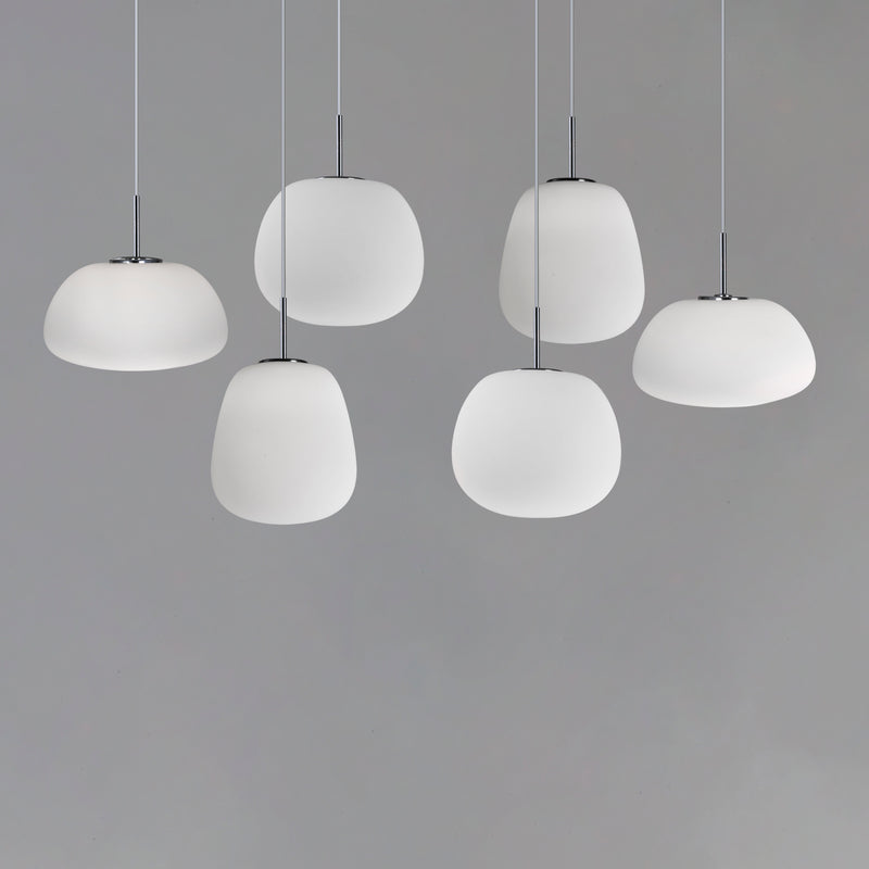 ET2 E21124-11WT Puffs 6 Light LED Pendant | White