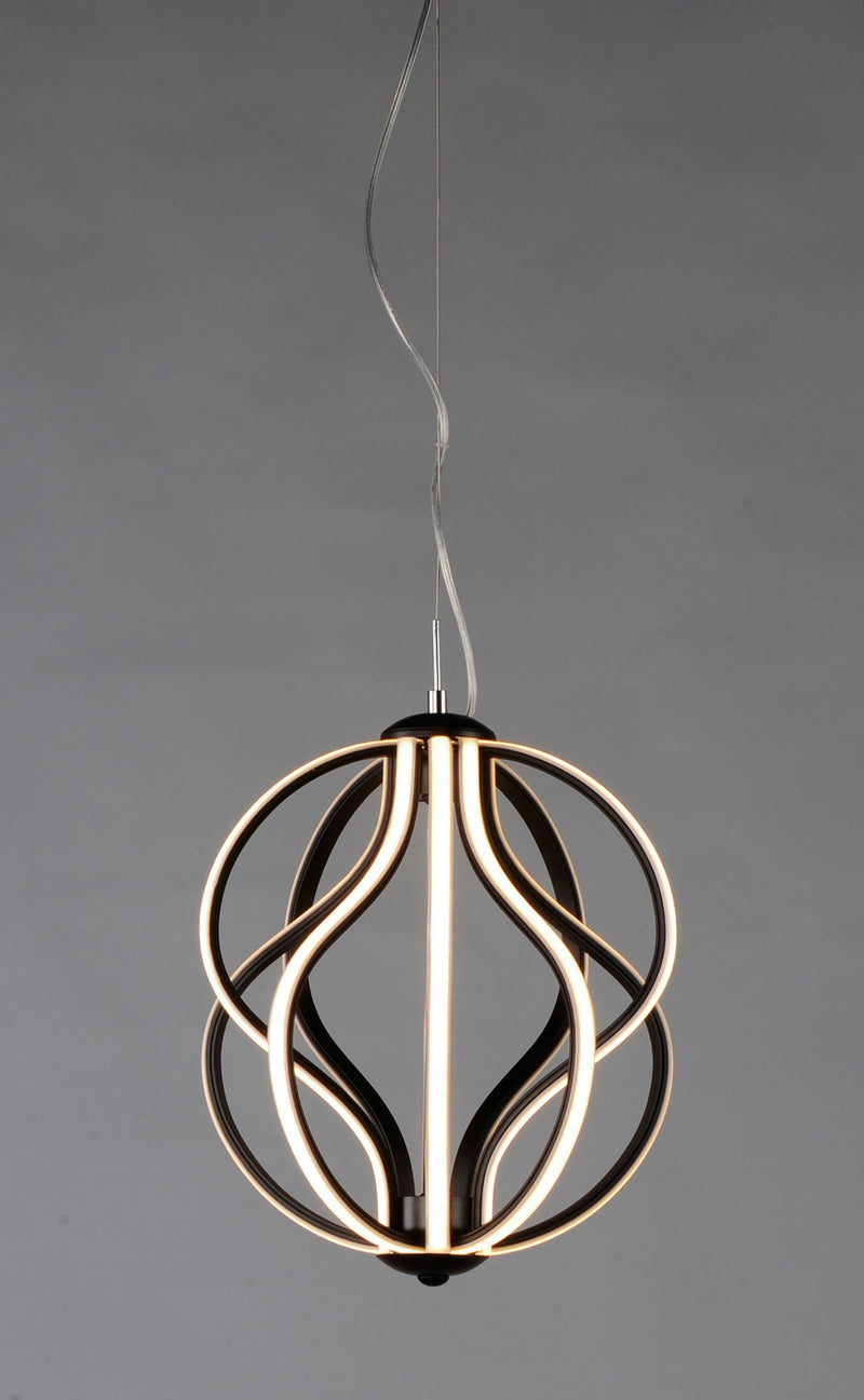 ET2 E21172-BK Aura 12" LED Pendant | Black