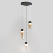 ET2 E21183-05GM Highball Amber 3 Light LED Pendant | Gunmetal