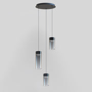 ET2 E21183-142GM Highball Smoke 3 Light LED Pendant | Gunmetal