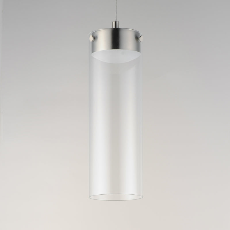 ET2 E21184-18SN Highball Clear LED Pendant | Satin Nickel
