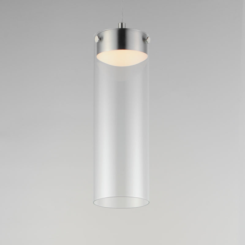 ET2 E21184-18SN Highball Clear LED Pendant | Satin Nickel