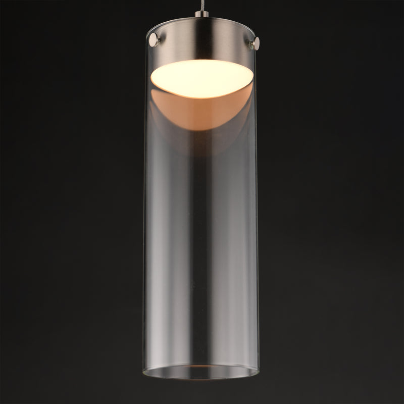ET2 E21184-18SN Highball Clear LED Pendant | Satin Nickel