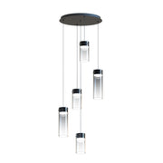 ET2 E21185-142GM Highball Smoke 5 Light LED Pendant | Gunmetal