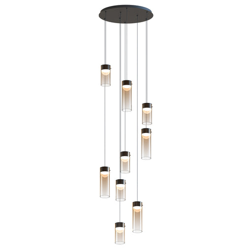ET2 E21189-05GM Highball Amber 9 Light LED Pendant | Gunmetal