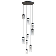 ET2 E21189-142GM Highball Smoke 9 Light LED Pendant | Gunmetal