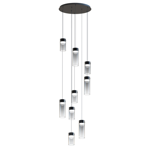 ET2 E21189-142GM Highball Smoke 9 Light LED Pendant | Gunmetal