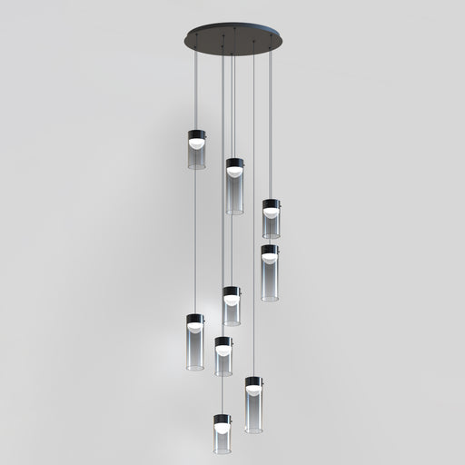 ET2 E21189-142GM Highball Smoke 9 Light LED Pendant | Gunmetal