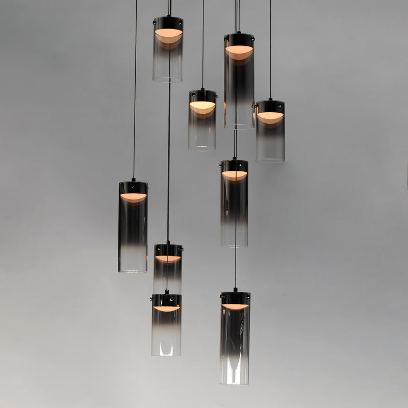 ET2 E21189-142GM Highball Smoke 9 Light LED Pendant | Gunmetal