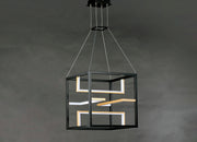 ET2 E21224-BKGLD Chamber LED Pendant | Black / Gold