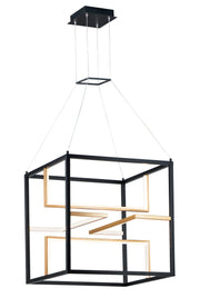 ET2 E21226-BKGLD Chamber LED Pendant | Black / Gold