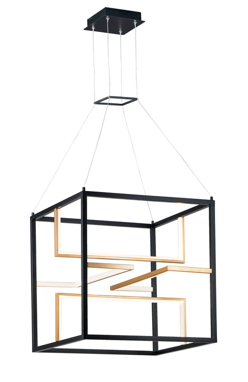 ET2 E21226-BKGLD Chamber LED Pendant | Black / Gold