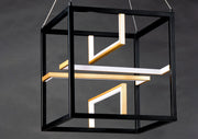 ET2 E21226-BKGLD Chamber LED Pendant | Black / Gold