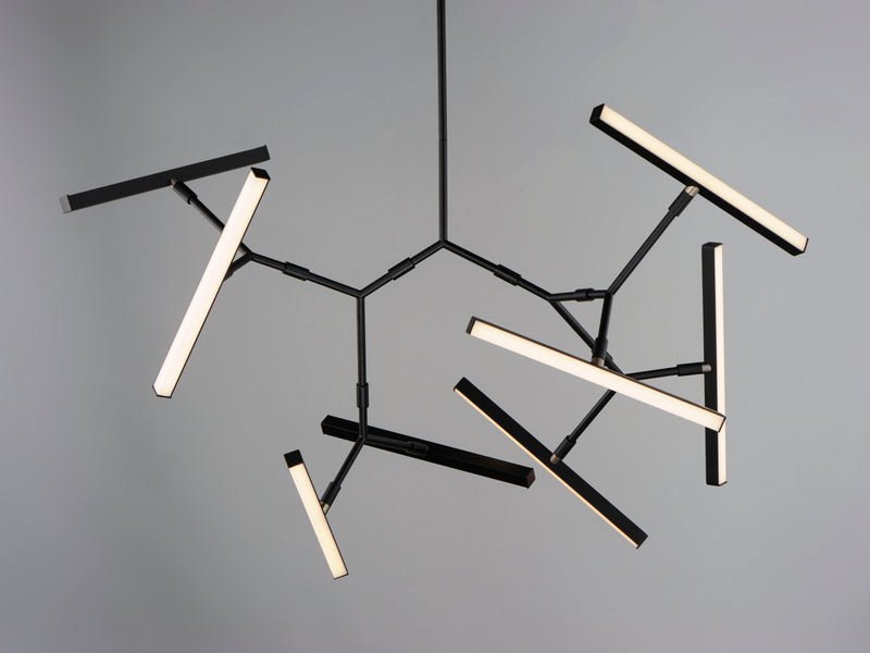 ET2 E21246-BK Robotica 7 Light LED Pendant | Black