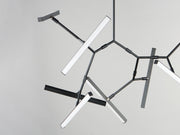 ET2 E21246-BK Robotica 7 Light LED Pendant | Black