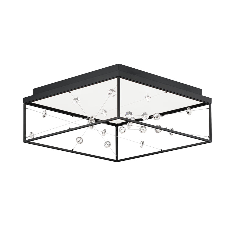 ET2 E21250-20BK Entanglement 1 Light LED Flush Mount | Black