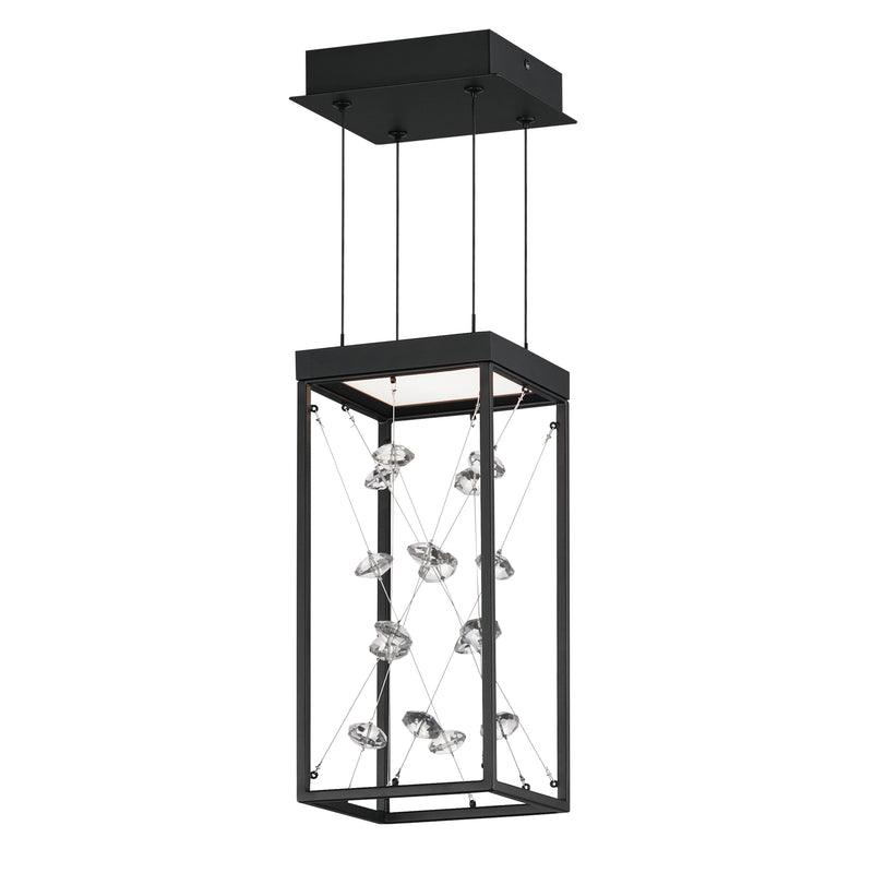 ET2 E21251-20BK Entanglement 1 Light LED Pendant | Black
