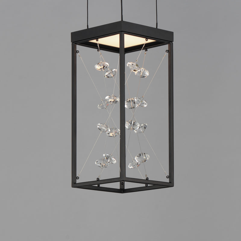 ET2 E21251-20BK Entanglement 1 Light LED Pendant | Black