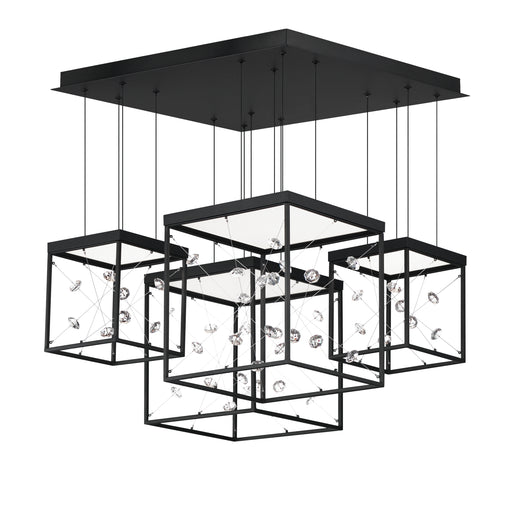 ET2 E21254-20BK Entanglement 4 Light LED Pendant | Black