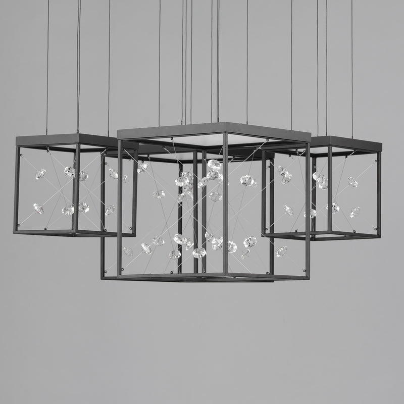 ET2 E21254-20BK Entanglement 4 Light LED Pendant | Black