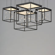 ET2 E21254-20BK Entanglement 4 Light LED Pendant | Black