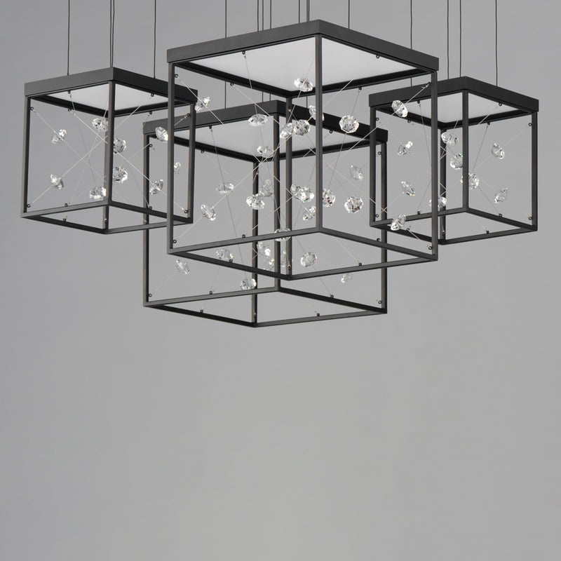 ET2 E21254-20BK Entanglement 4 Light LED Pendant | Black