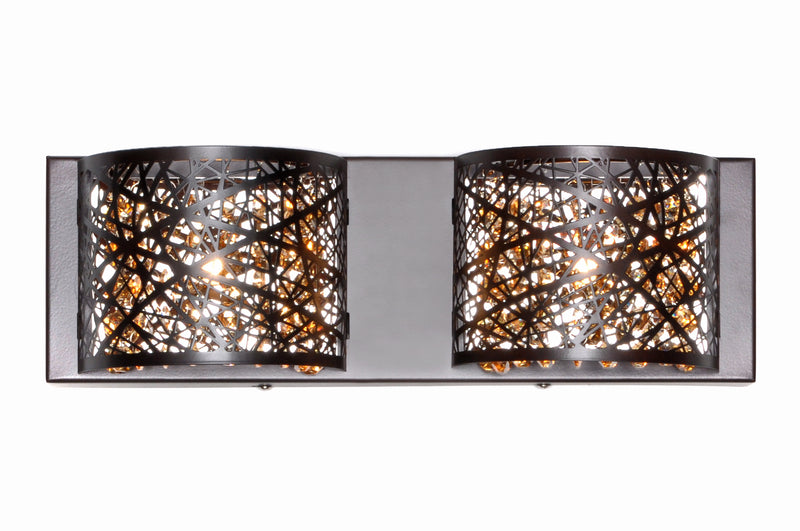 ET2 E21315-10BZ Inca 2 Light Wall Mount | Bronze