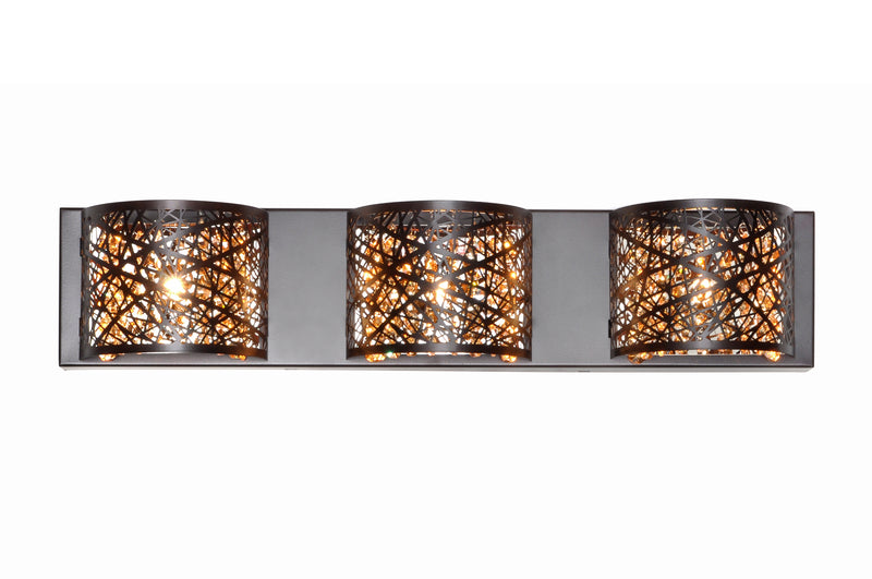ET2 E21316-10BZ Inca 3 Light Wall Mount | Bronze