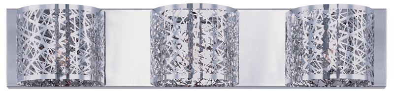 ET2 E21316-10PC Inca 3 Light Wall Mount | Polished Chrome