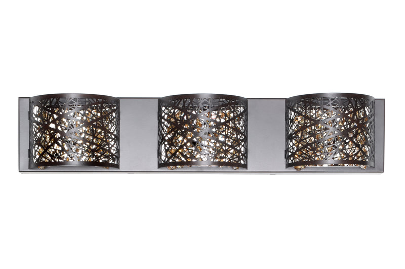 ET2 E21316-10BZ Inca 3 Light Wall Mount | Bronze